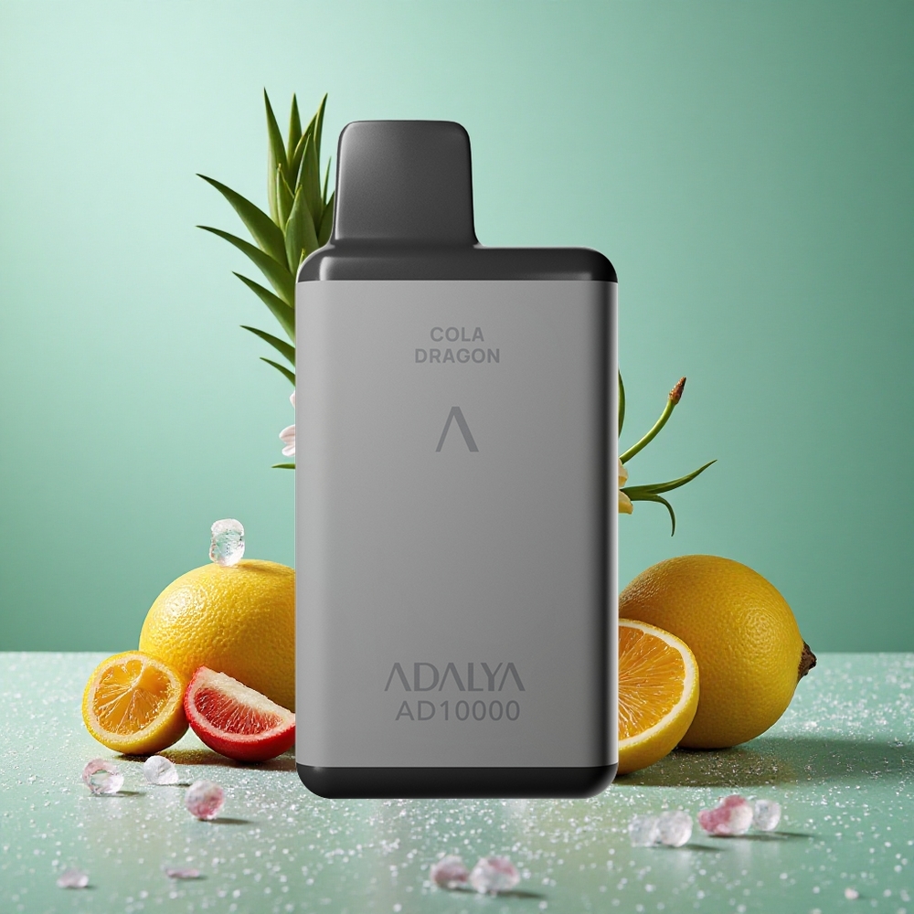 Adalya AD 10000 Puffs Enkratna e-cigareta Kolaboracija Cola-Dragon z 14 ml tekočine