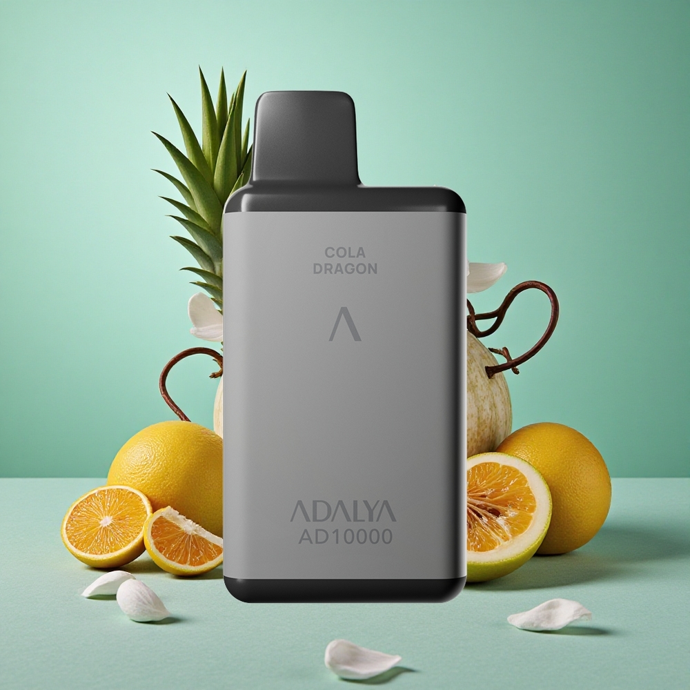 Adalya AD 10000 Puffs Hawaii Enkratna E-cigareta Vesoljsko siva z 14 ml E-tekočine