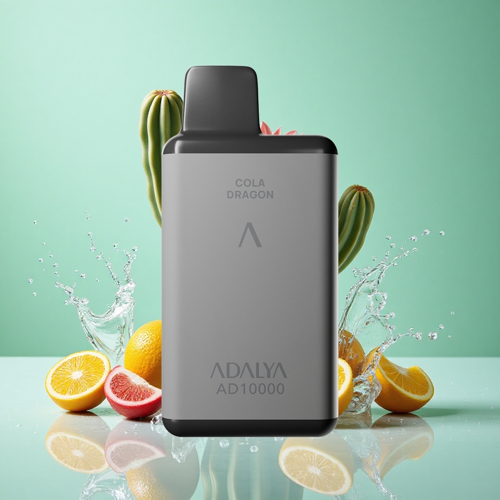 Adalya AD 10000 Puffs Space Gray Kovinska Cev z USB-C polnjenjem