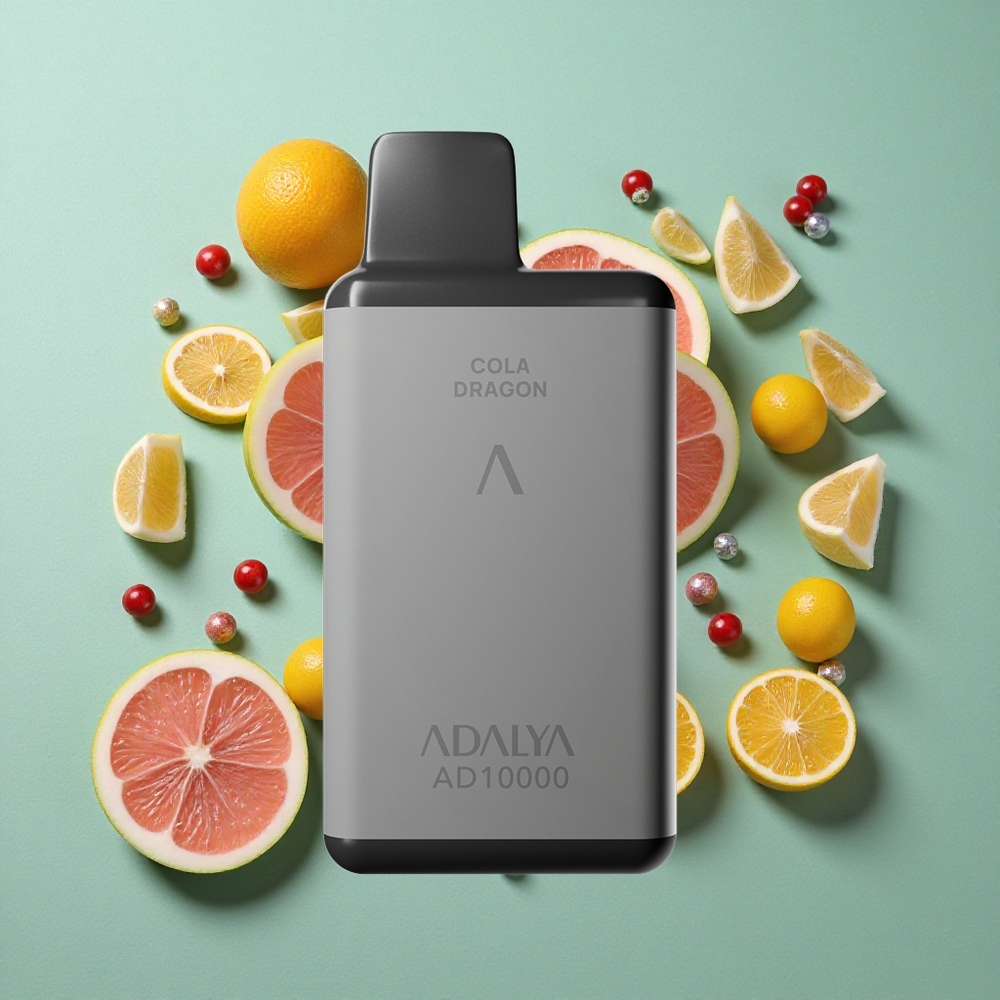 Adalya AD 10000 Puffs Za enkratno uporabo Vape Vesoljsko siva z 14 ml e-tekočine