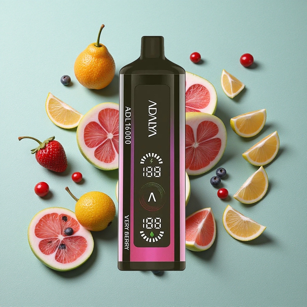 Adalya ADL 16000 PRO Puffs Za enkratno uporabo Vape Zelo Jagodična (25ml tekočine)