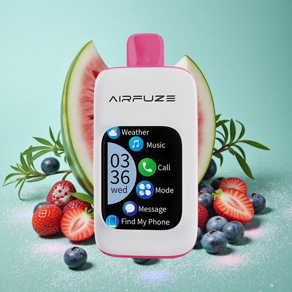 AirFuze Smart 30000 Puffs Borovnica Lubenica zaslon 201 TFT z dotikom