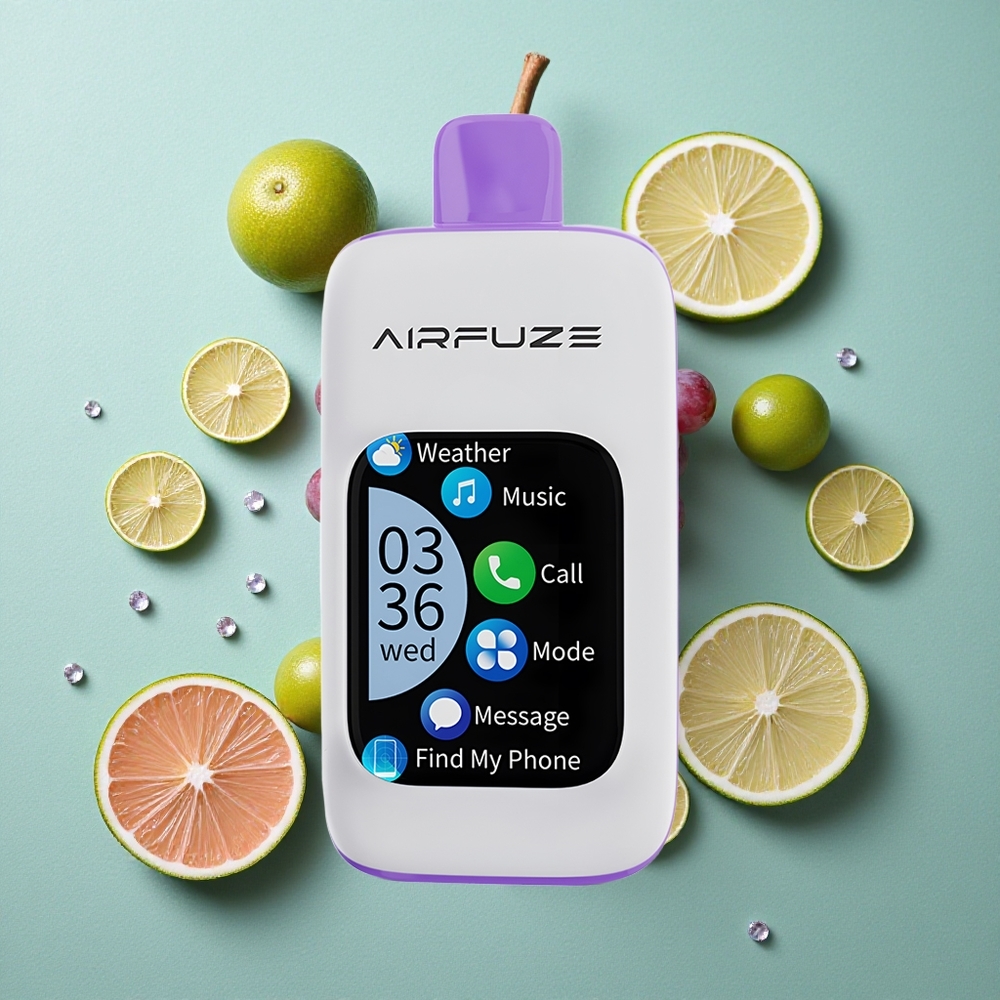 AirFuze Smart 30000 Puffs Za enkratno uporabo Vape Grozdni Pok (900mAh baterija Type-C polnjenje)