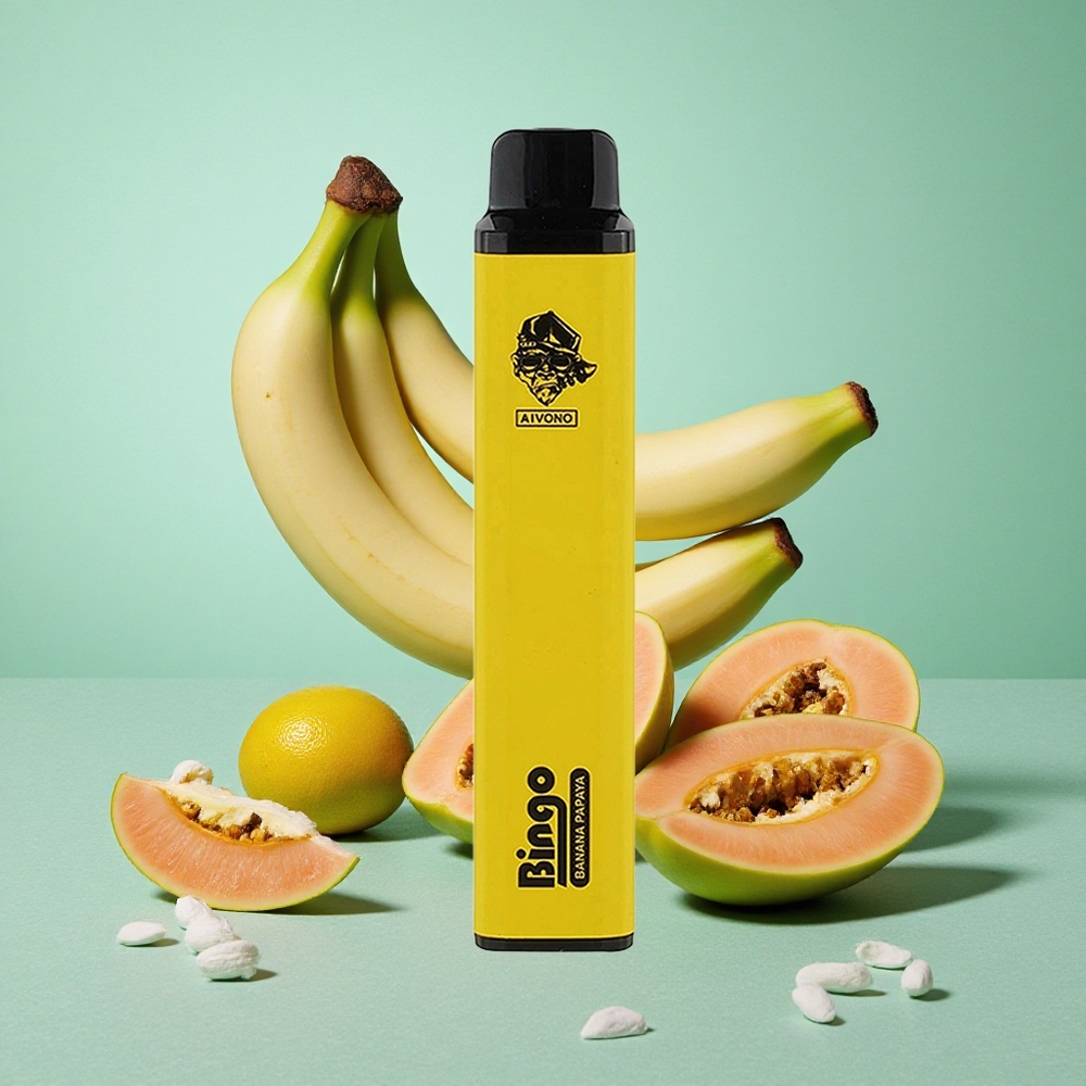 Aivono AIM BINGO 4000 Puffs Banan Papaya (10 mL tekočina 1000mAh baterija)