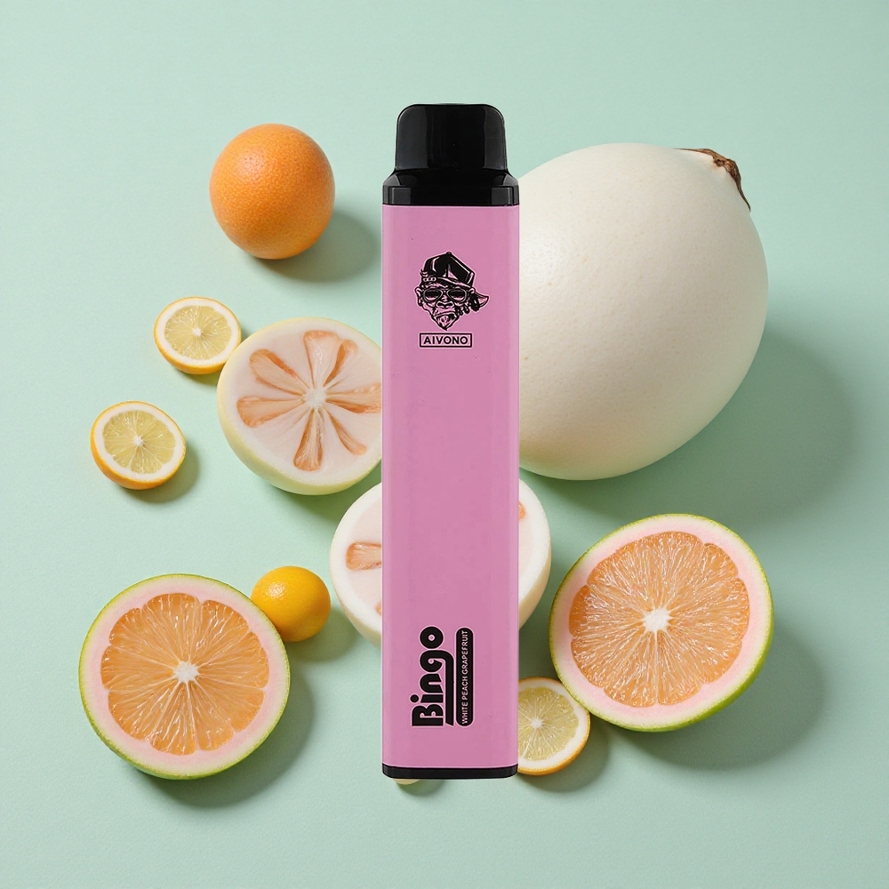Aivono AIM BINGO 4000 Puffs Beli Breskva Grenivka z 10 mL E-tekočine