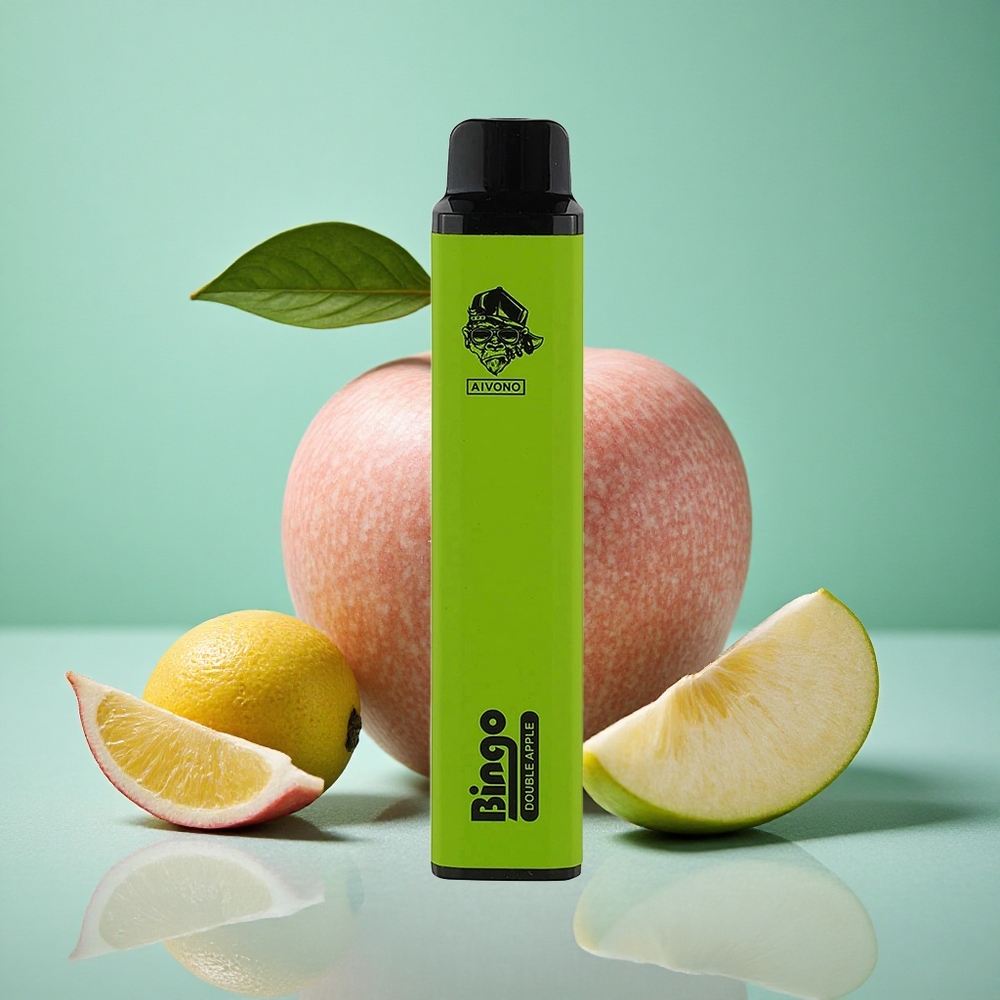 Aivono AIM BINGO 4000 Puffs Dvojno jabolko/Kompaktna velikost 21 123mm