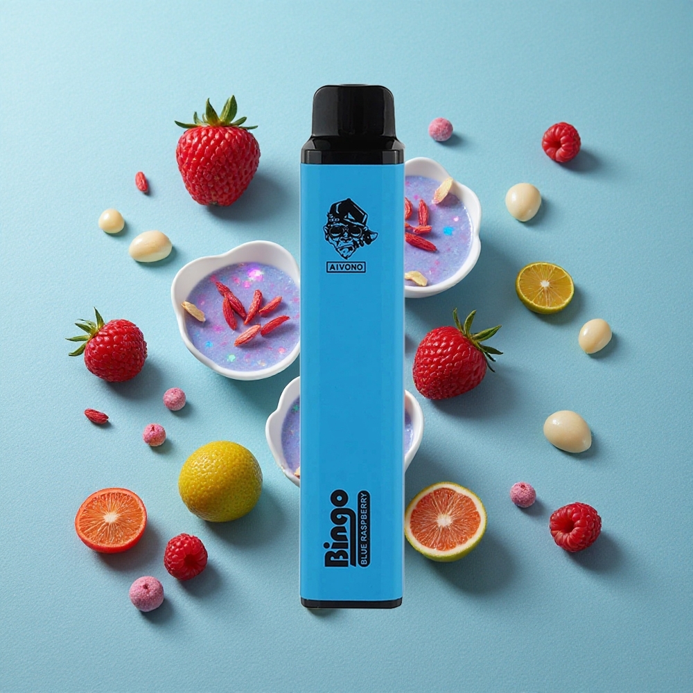 Aivono AIM BINGO 4000 Puffs Modra Malina z 10 mL E-tekočine in 1000mAh Baterijo