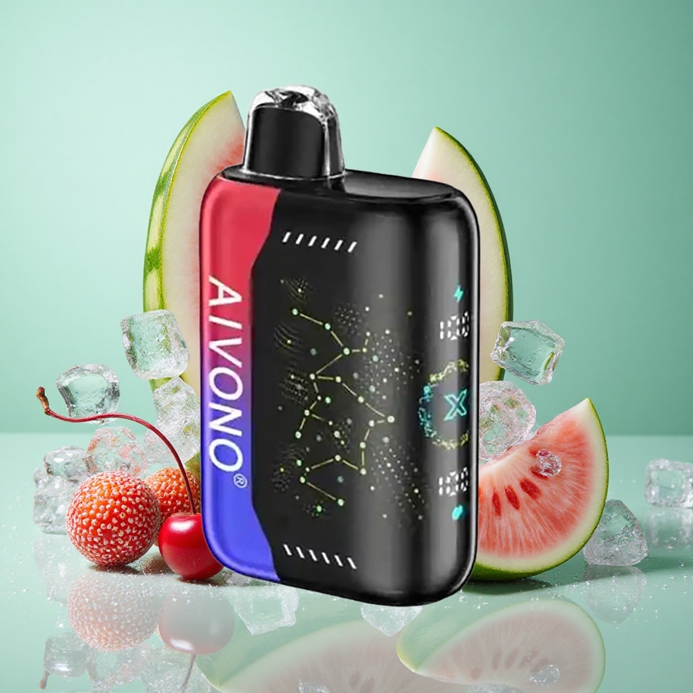 Aivono AIM BOOM 25000 Puffs Ledeno lubenica češnja z 650mAh baterijo