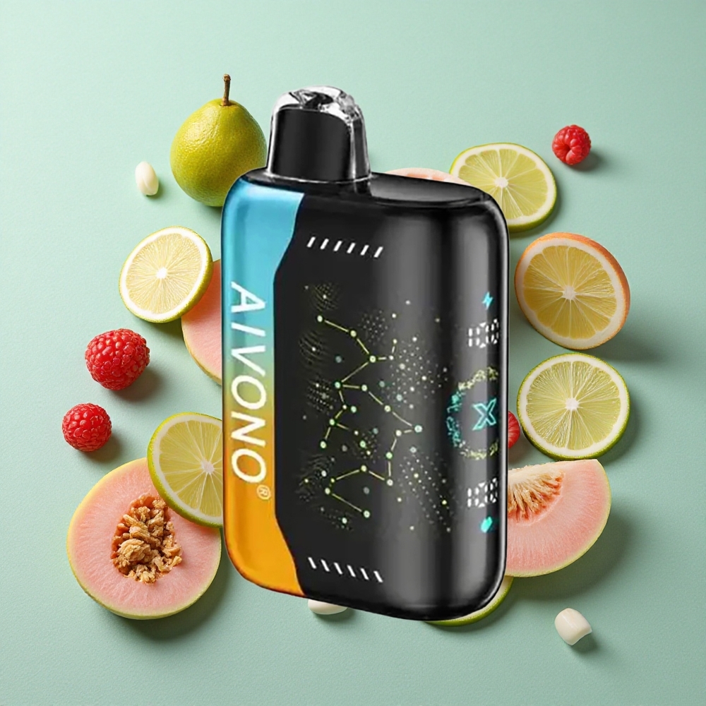 Aivono AIM BOOM 25000 Puffs Malina Breskev Limeta z 28ml E-Tekočine in 650mAh Baterijo