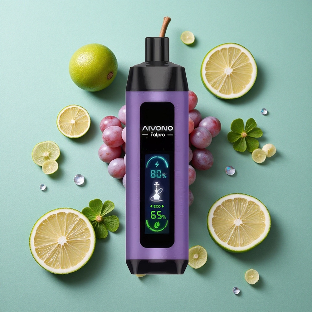 Aivono AIM FATPRO 22000 Puffs Grozdna Meta z 28ml E-tekočino in 600mAh Polnilno Baterijo