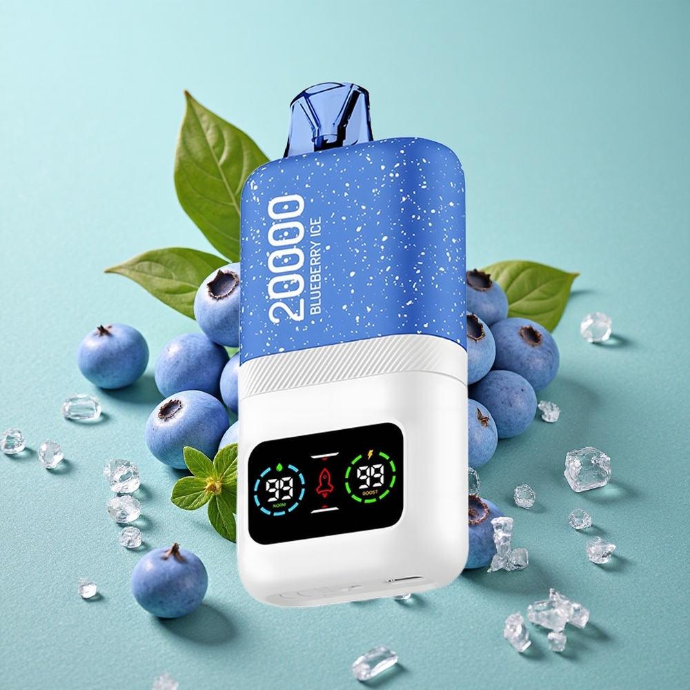 Aivono AIM MAGIC 20000 Puffs Borovničev led z LCD zaslonom in 26ml e-tekočine