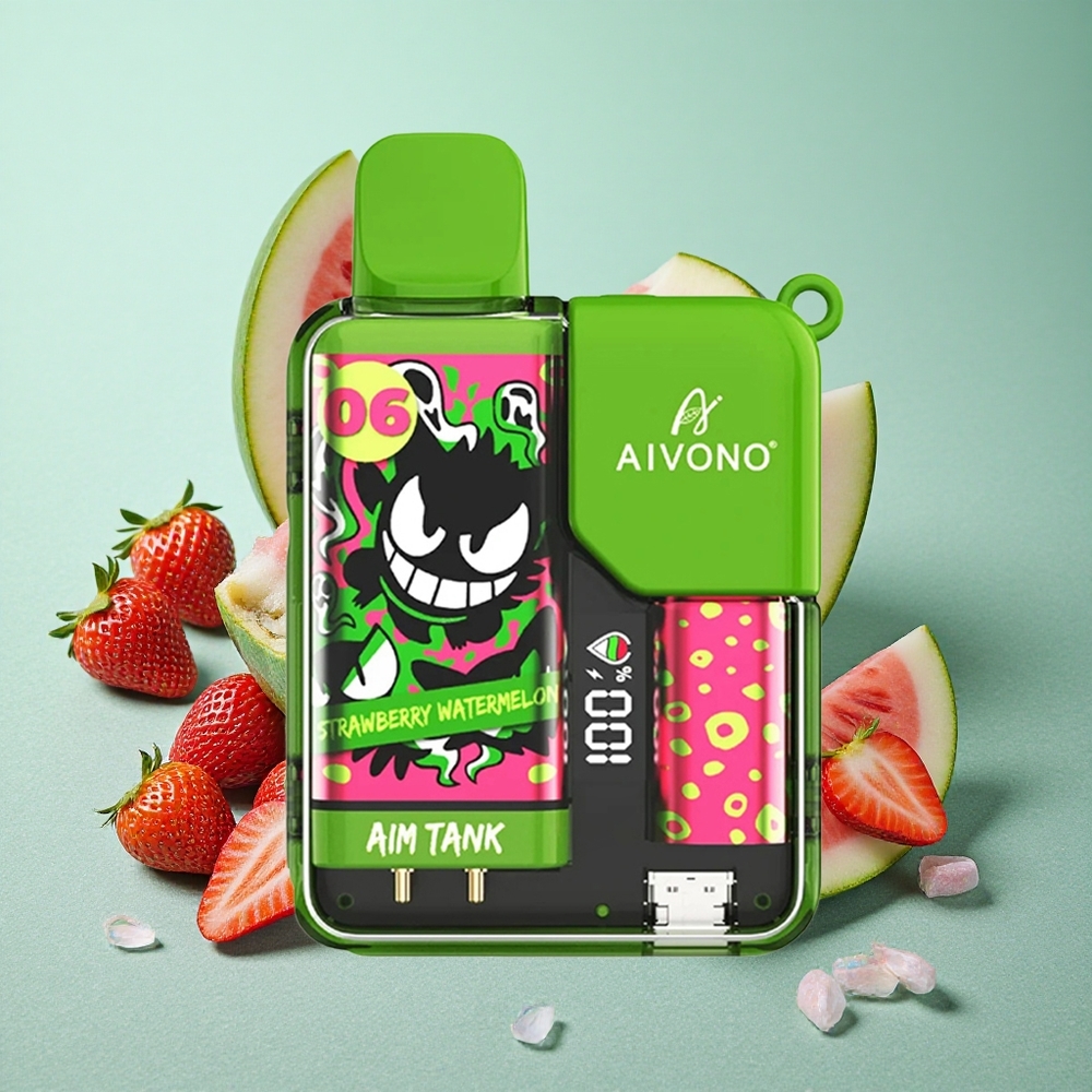 Aivono AIM-TANK 9500 Puffs Jagoda-Lubenica z 18ml E-tekočine in 650mAh Baterijo