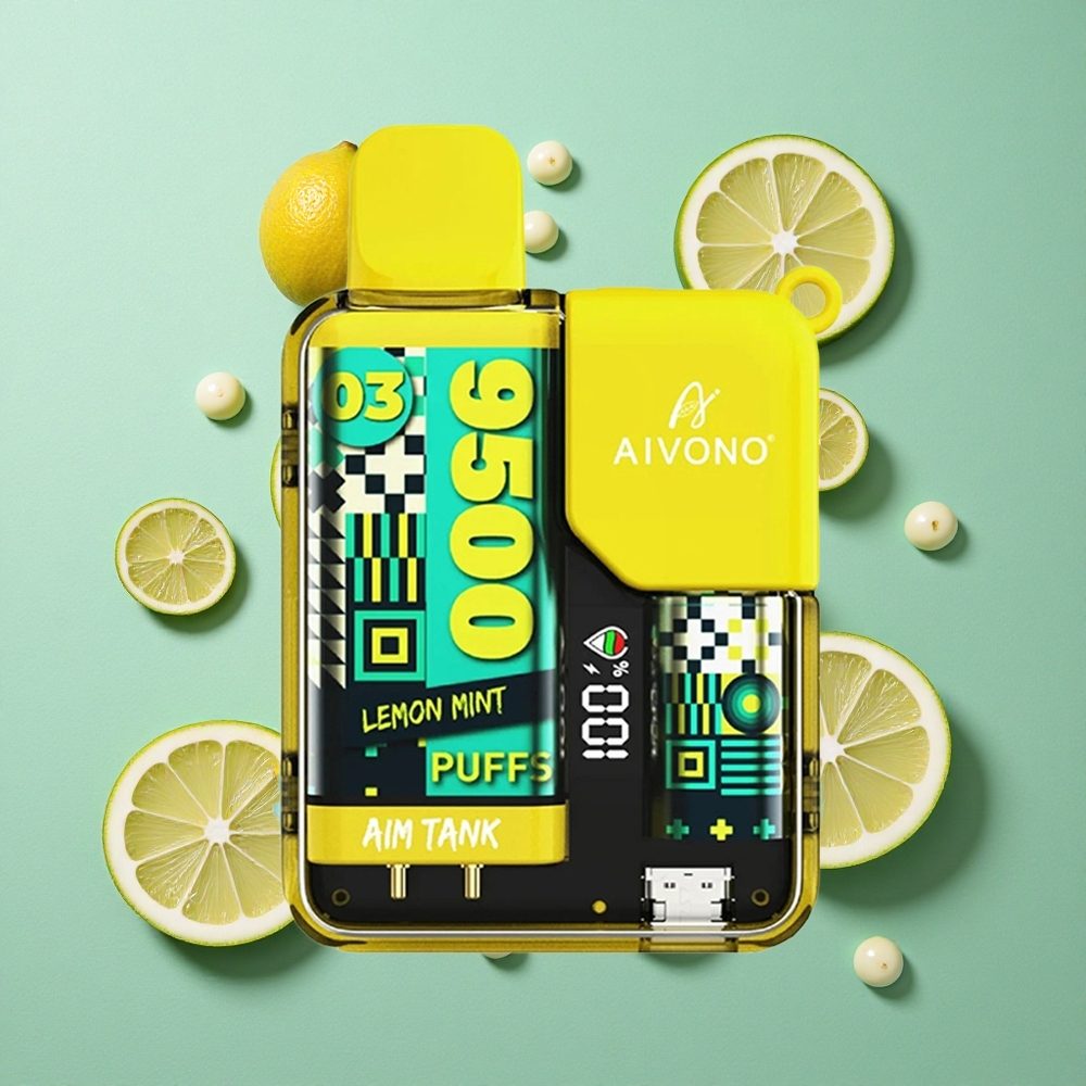 Aivono AIM-TANK 9500 Puffs Limeta Meta 18ml E-tekočina Kapaciteta