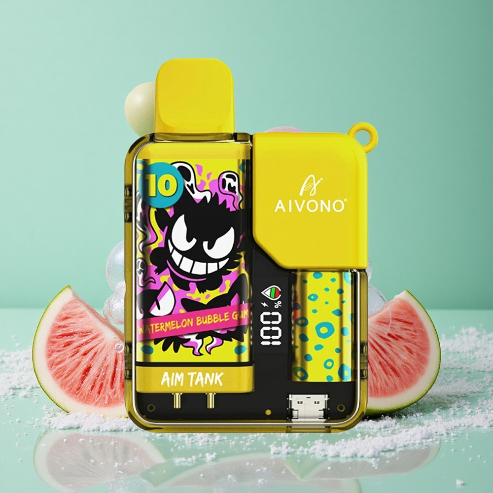 Aivono AIM-TANK 9500 Puffs Lubenica Mehurčki Gumi 18ml Kapaciteta E-tekočine