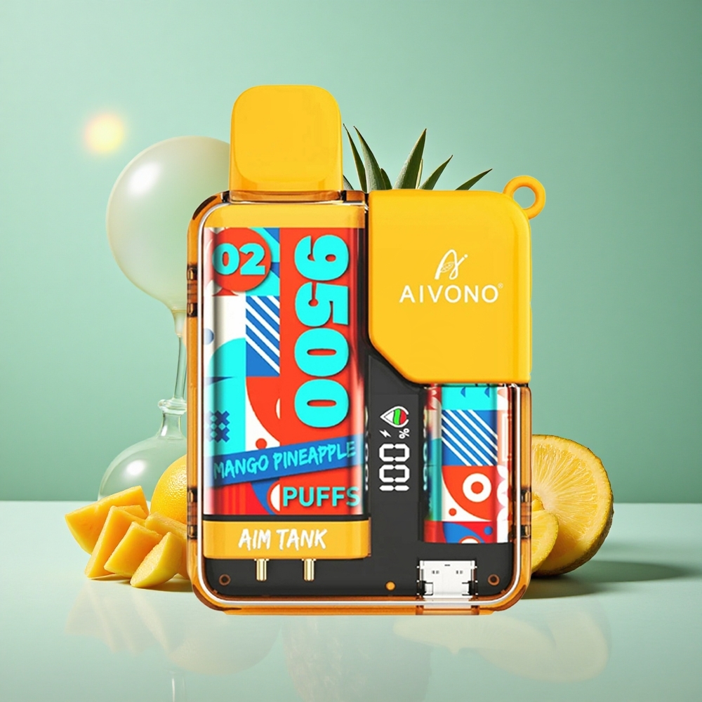 Aivono AIM-TANK 9500 Puffs Mango Ananas z 18ml E-tekočine in 650mAh Baterijo