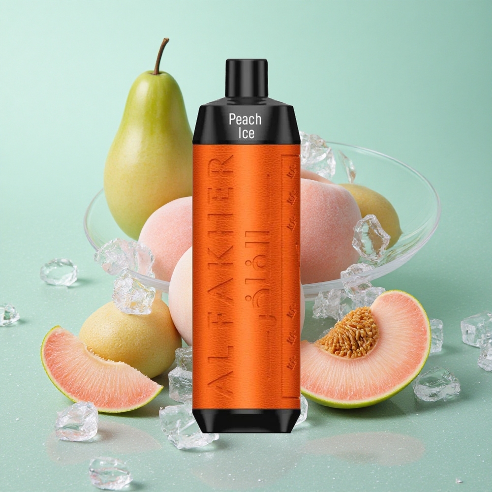 Al Fakher Crown Bar 8000 Crystal Peach Ice (Breskov led) Z 18ml E-tekočine