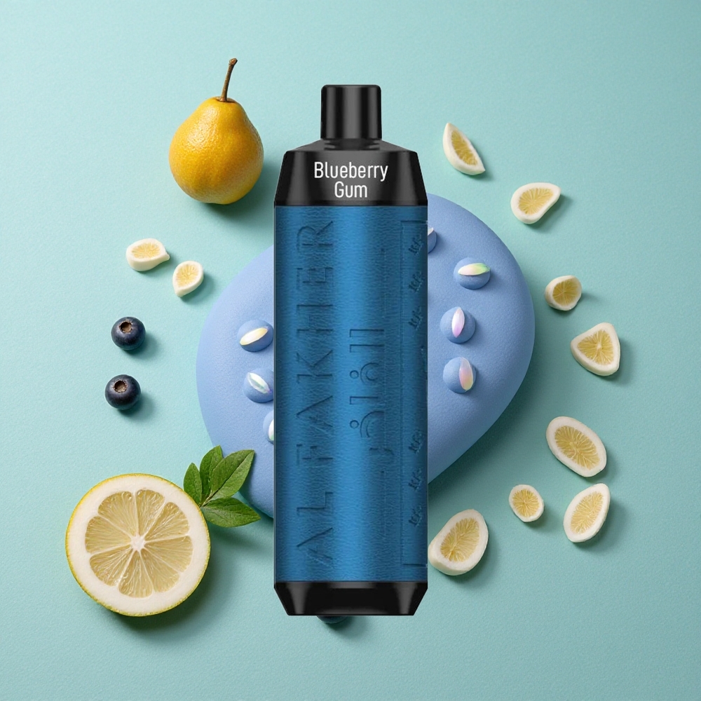 Al Fakher Crown Bar 8000 Crystal Za enkratno uporabo Vape Borovničevi Gumiji z 18ml E-Tekočine in 8000 Potegi