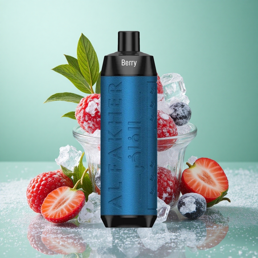 Al Fakher Crown Bar 8000 Crystal Za enkratno uporabo Vape Jagoda Led z 18ml e-tekočine in 8000 povleki