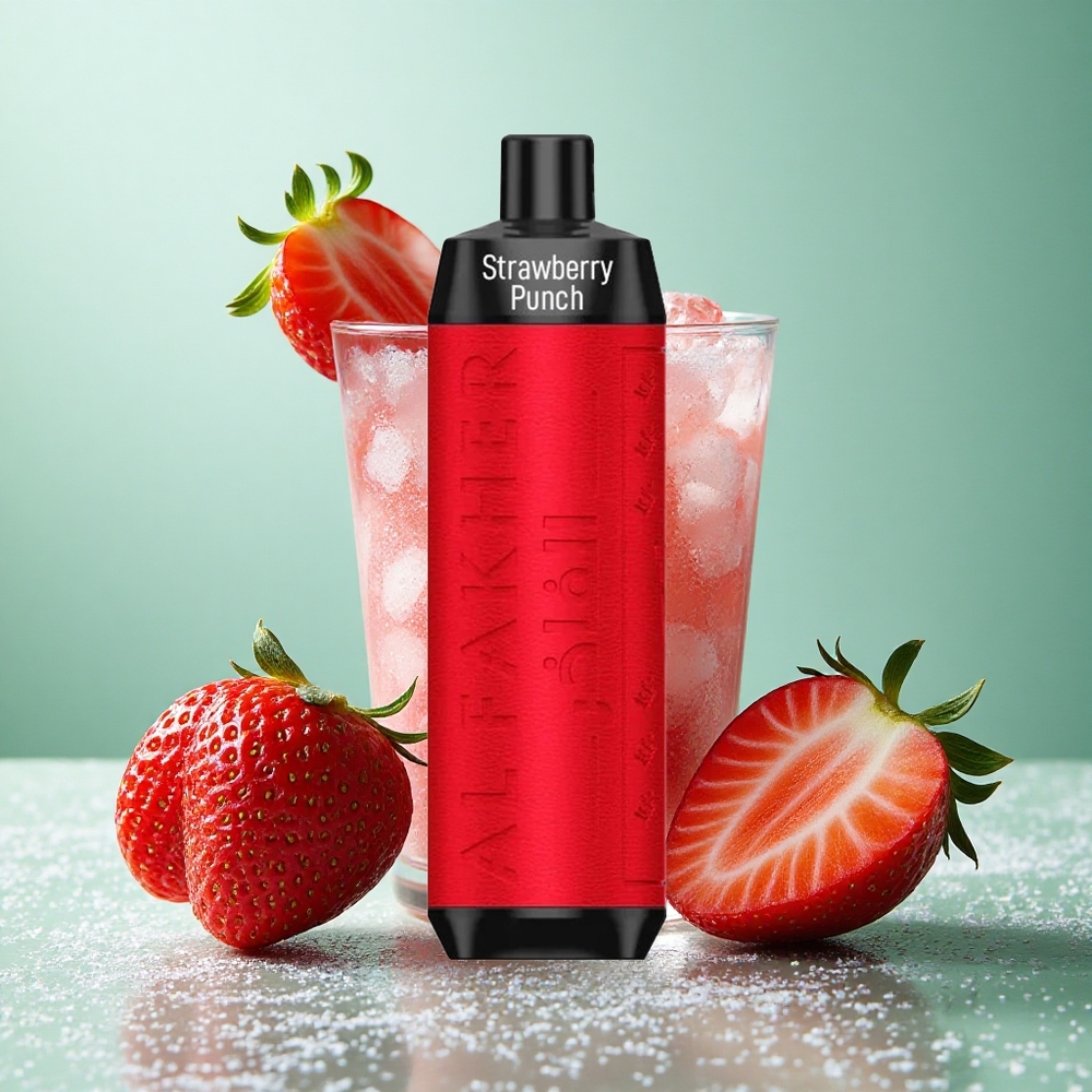 Al Fakher Crown Bar 8000 Jagoda Punč 18ml E-tekočina Kapaciteta