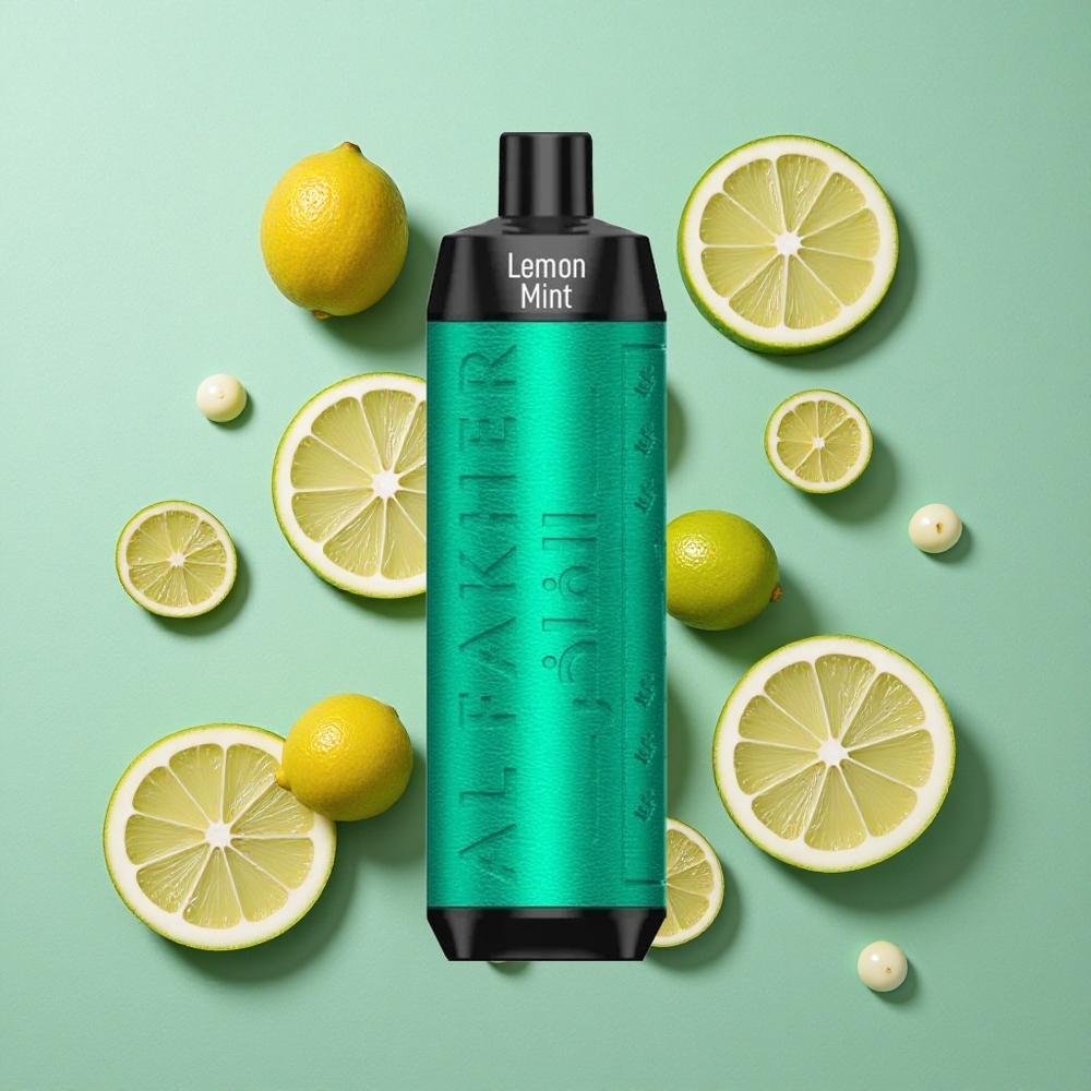 Al Fakher Crown Bar 8000 Kristalna Enkratna Vape Limeta Meta z 18ml E-tekočine