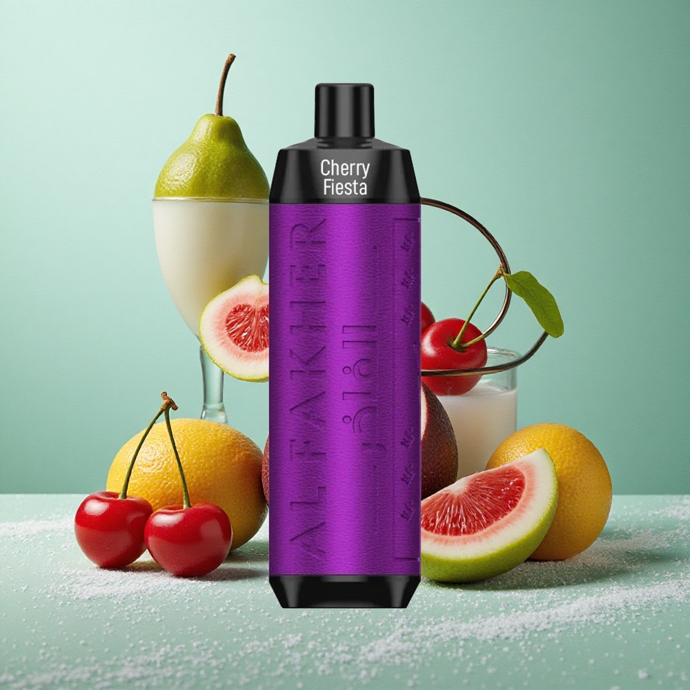 Al Fakher Crown Bar 8000 Češnjeva Fiesta z 18ml e-tekočine