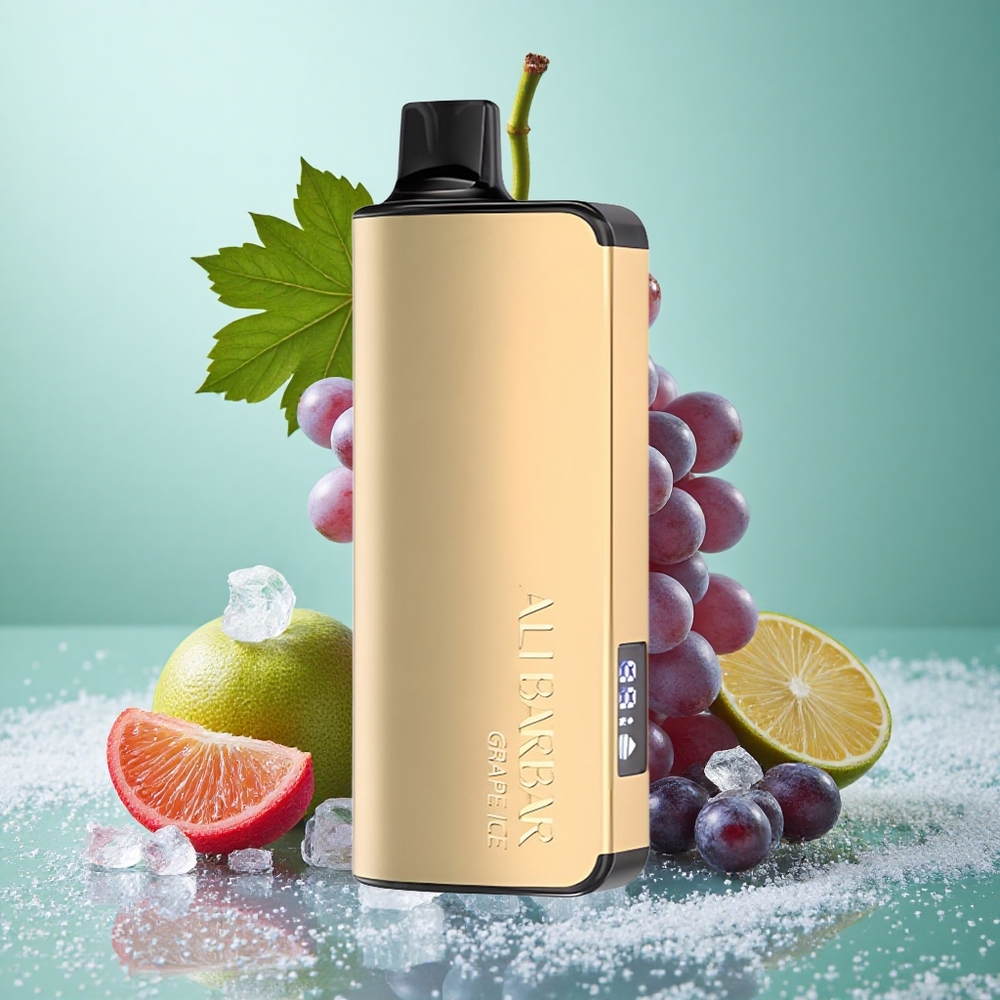 Alibarbar Ingot 9000 Puffs Grozdji led 22ml kapaciteta tekočine