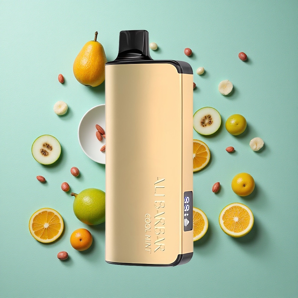 Alibarbar Ingot 9000 Puffs Hladna Meta z 22ml E-tekočine in LED zaslonom