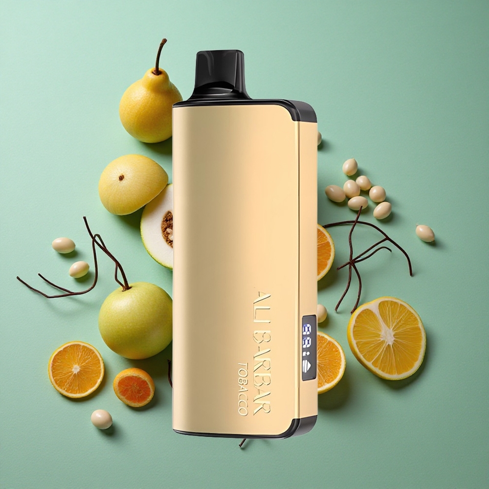 Alibarbar Ingot 9000 Puffs Tobakov okus z 22ml E-tekočine in LED zaslonom