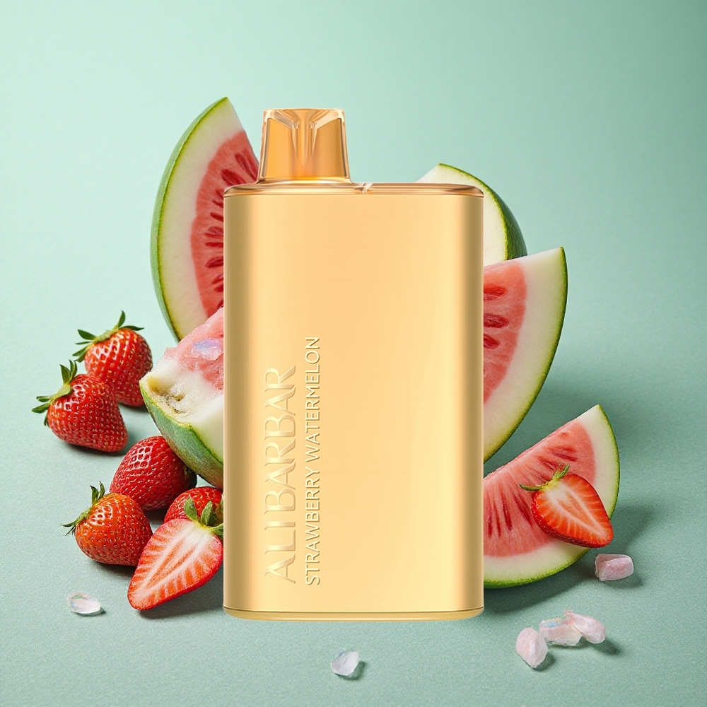 Alibarbar Rich 8000 Puffs 20ml Kapaciteta E-tekočine Za enkratno uporabo Vape Jagoda Lubenica