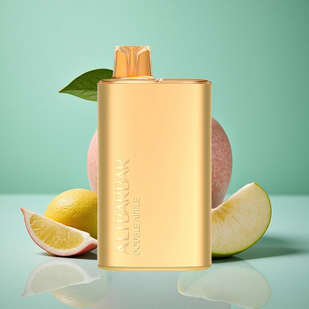 Alibarbar Rich 8000 Puffs Enkratna E-cigareta z 20ml E-tekočine Dvojno Jabolko