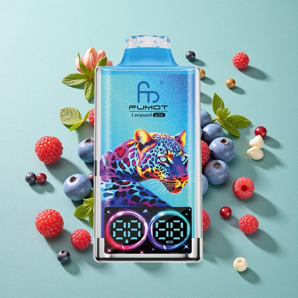 Fumot Leopard 40K Puffs Borovnica Malina z 700mAh Baterijo in Type-C Polnjenjem