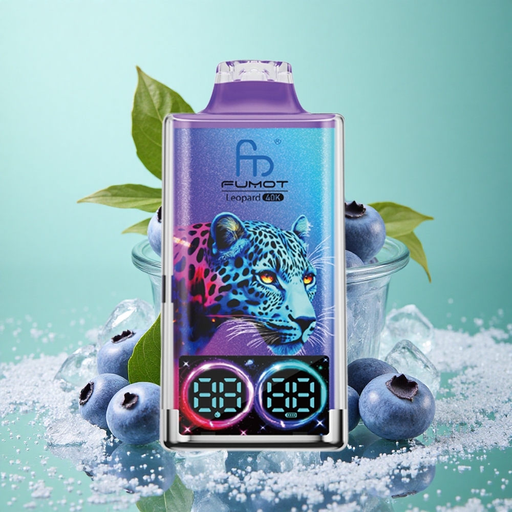 Fumot Leopard 40K Puffs Borovnica na Ledu z Dual Mesh in 700mAh Baterijo