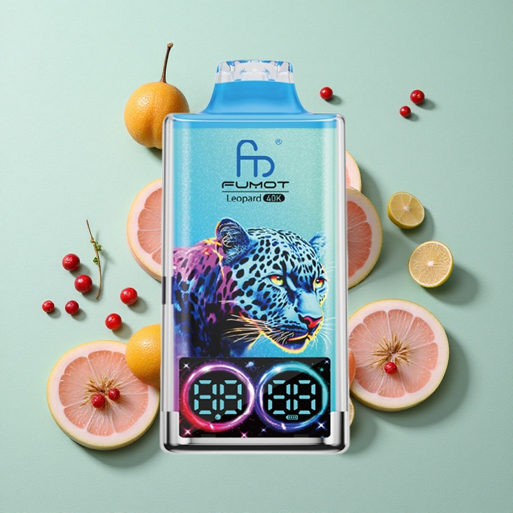Fumot Leopard 40K Puffs Breskva-Berry Za enkratno uporabo Vape z 700mAh Baterijo