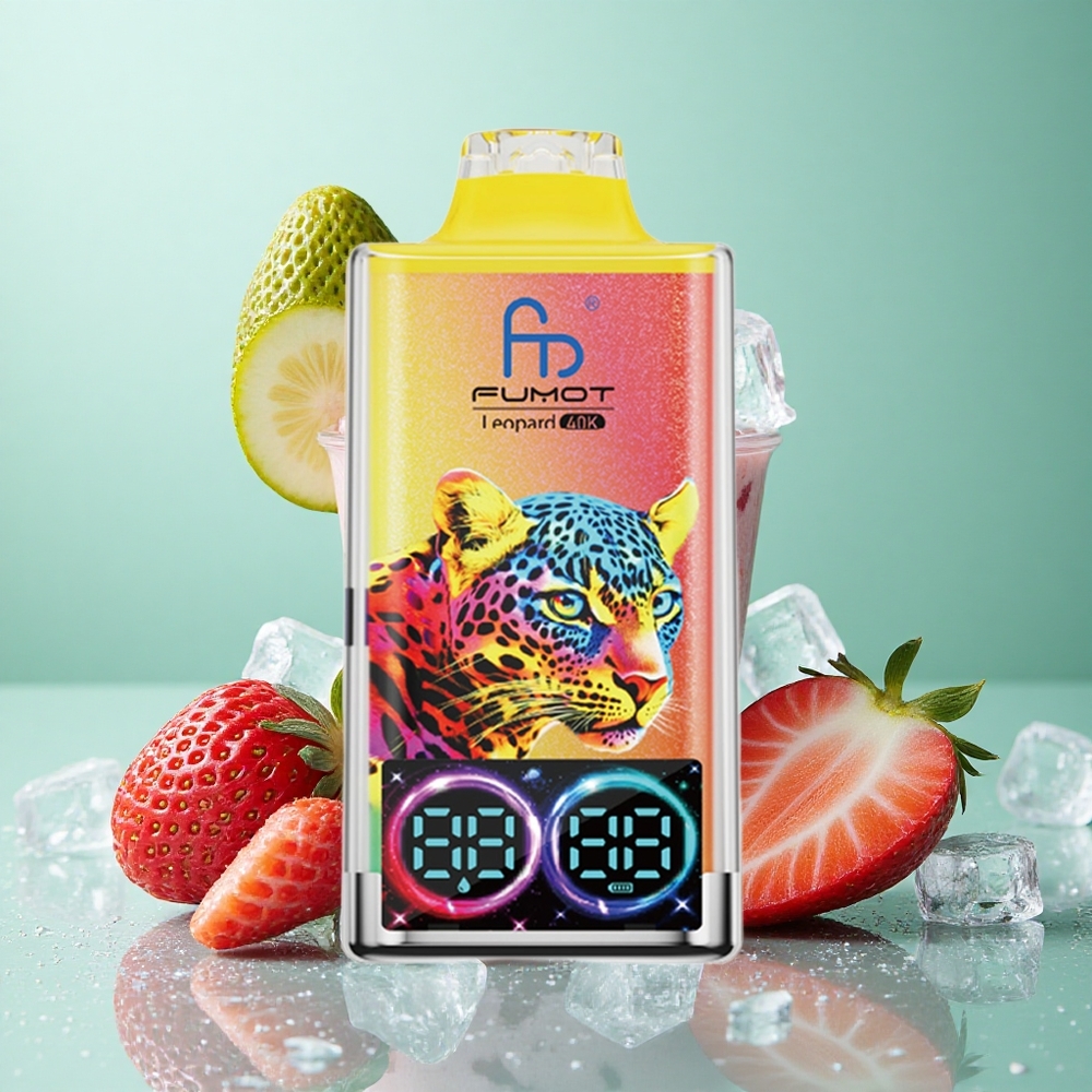 Fumot Leopard 40K Puffs Jagoda Led Dual Mesh