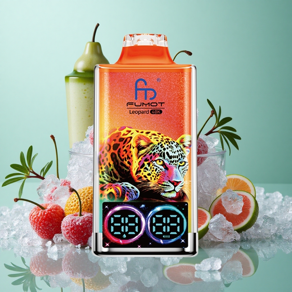 Fumot Leopard 40K Puffs Češnjev Led Dual Mesh