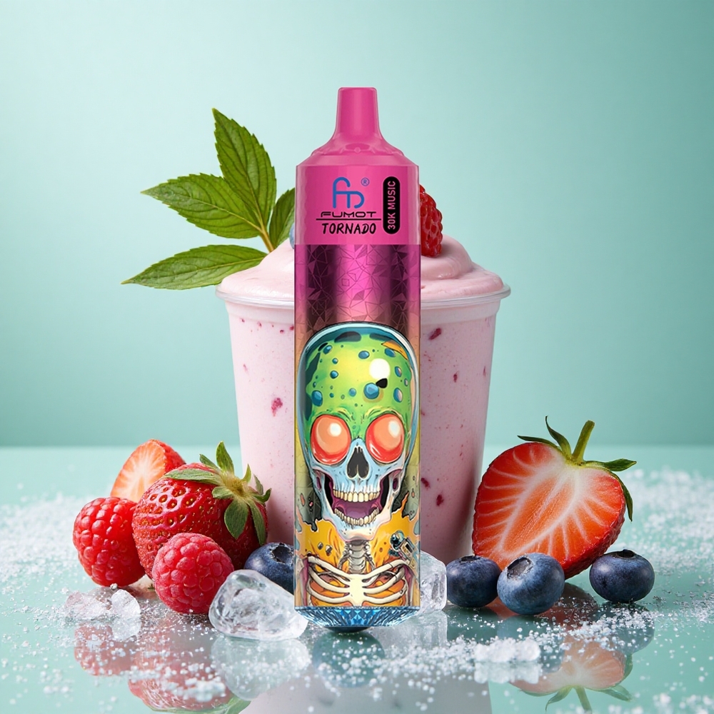 Fumot RandM Tornado 30000 Puffs Borovnica Jagoda Malina Sladoled (30mL 10 Ohm mrežna tuljava)