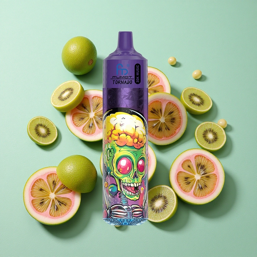 Fumot RandM Tornado 30000 Puffs Dispozabilna Vapa Kajpassijonadva Guava z 30mL e-tekočine