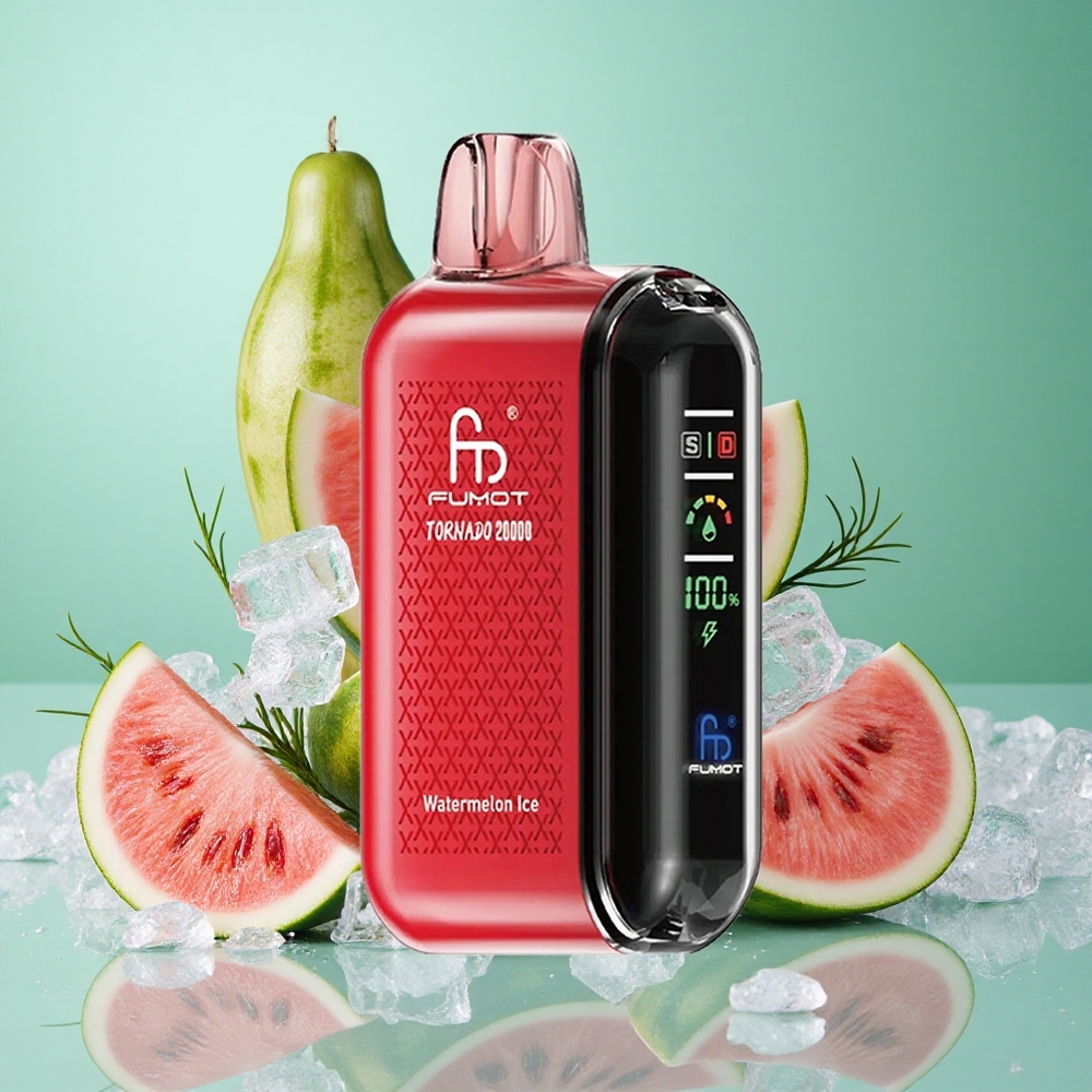 Fumot Tornado 20000 Puffs Lubenica-Led 20ml E-tekočina Dual Mesh Coil