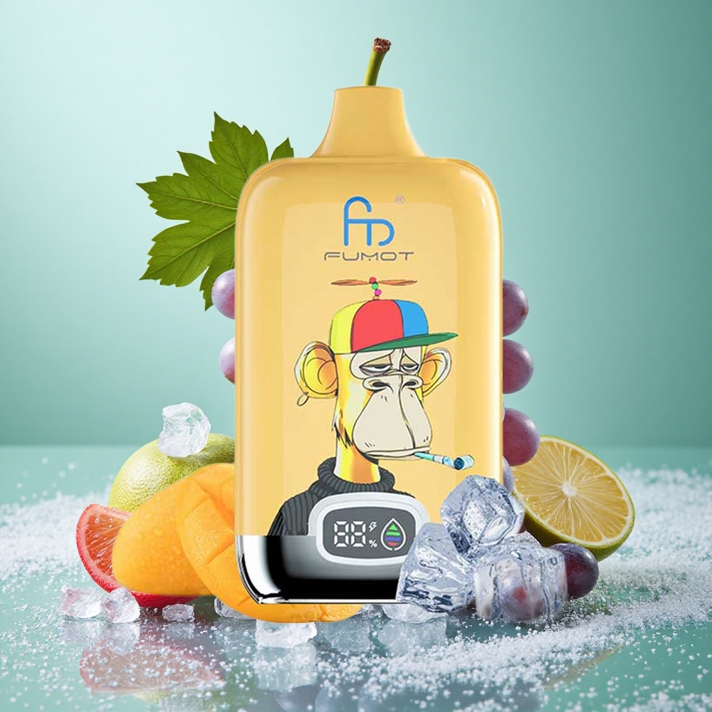 Fumot Tornado Digital Box 12000 Puffs Grozdni led 20ml E-tekočina 550mAh Baterija