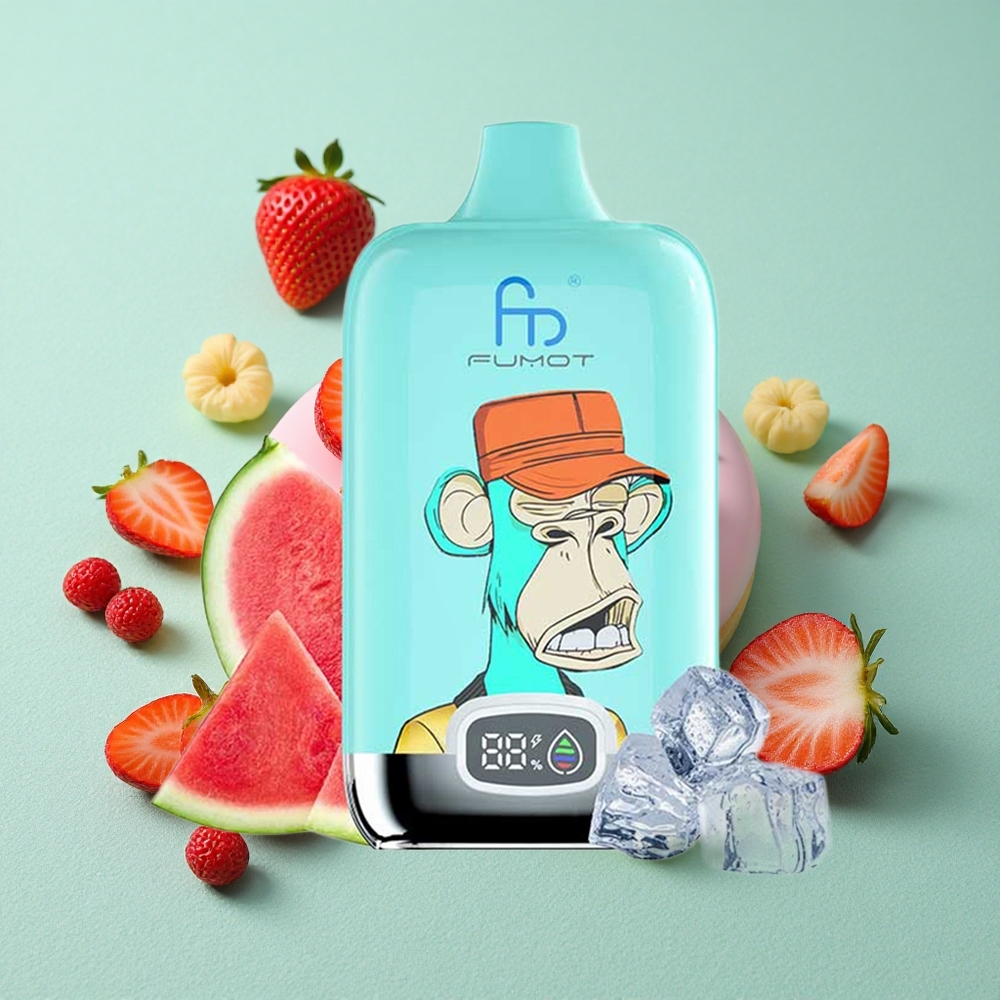 Fumot Tornado Digital Box 12000 Puffs Jagodni Krof 20ml E-Liquid