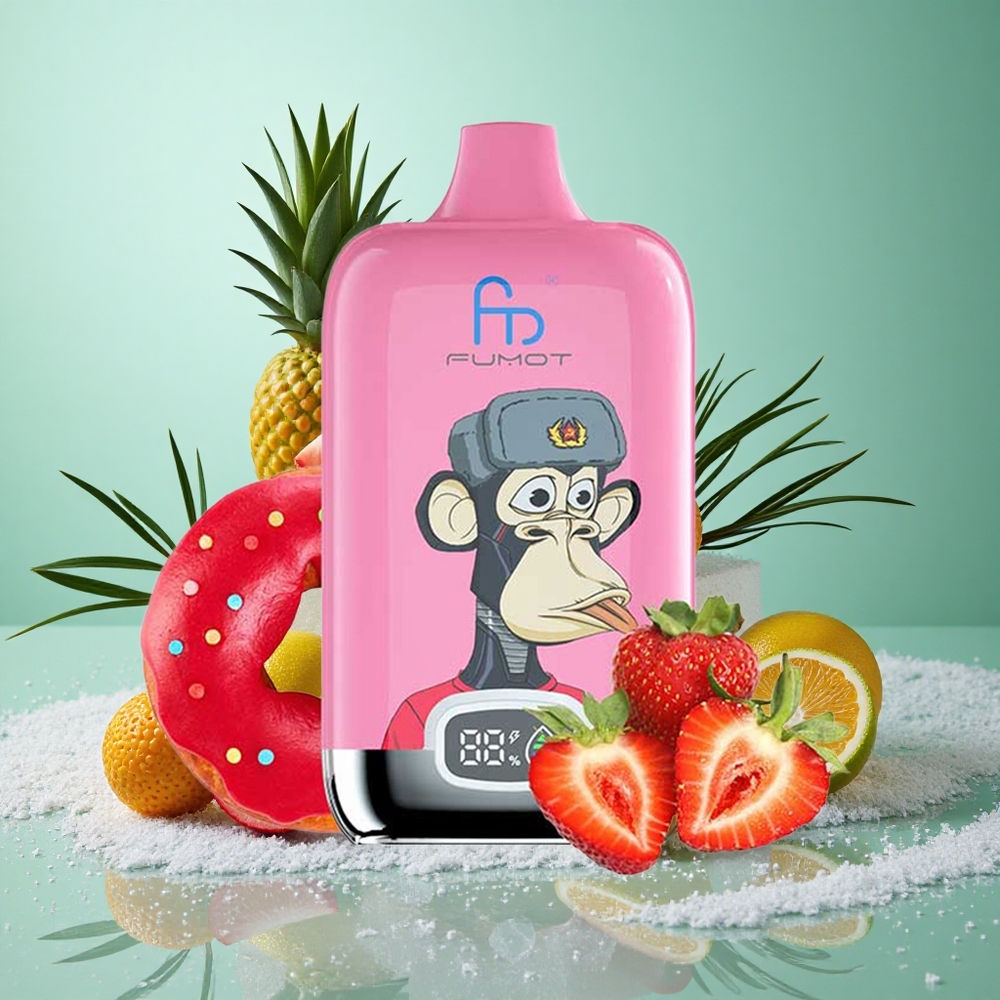 Fumot Tornado Digital Box 12000 Puffs Mehanska Tuljava  Tip-C Polnjenje Lush Ice (Soča Led)