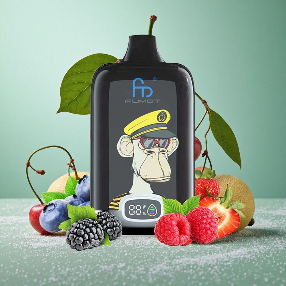 Fumot Tornado Digital Box 12000 Puffs Češnja z 20ml E-tekočino in Mesh Coil