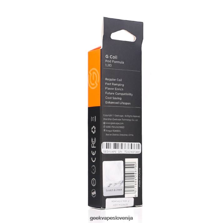 GeekVape 5 kosov/paket tuljava serije g g10 ohm - Geek Bar Cena 408T23